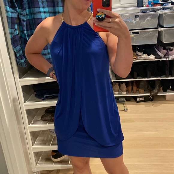 Beautiful Cobalt Blue Cocktail Dress - Picture 1 of 3